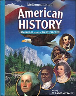 mcdougal littell american history book